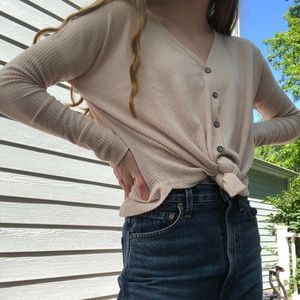 CREAM COLORED CARDIGAN